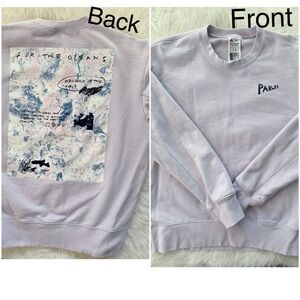 Adidas x Parley "For The Oceans" light purple sweatshirt Men’s Size Medium